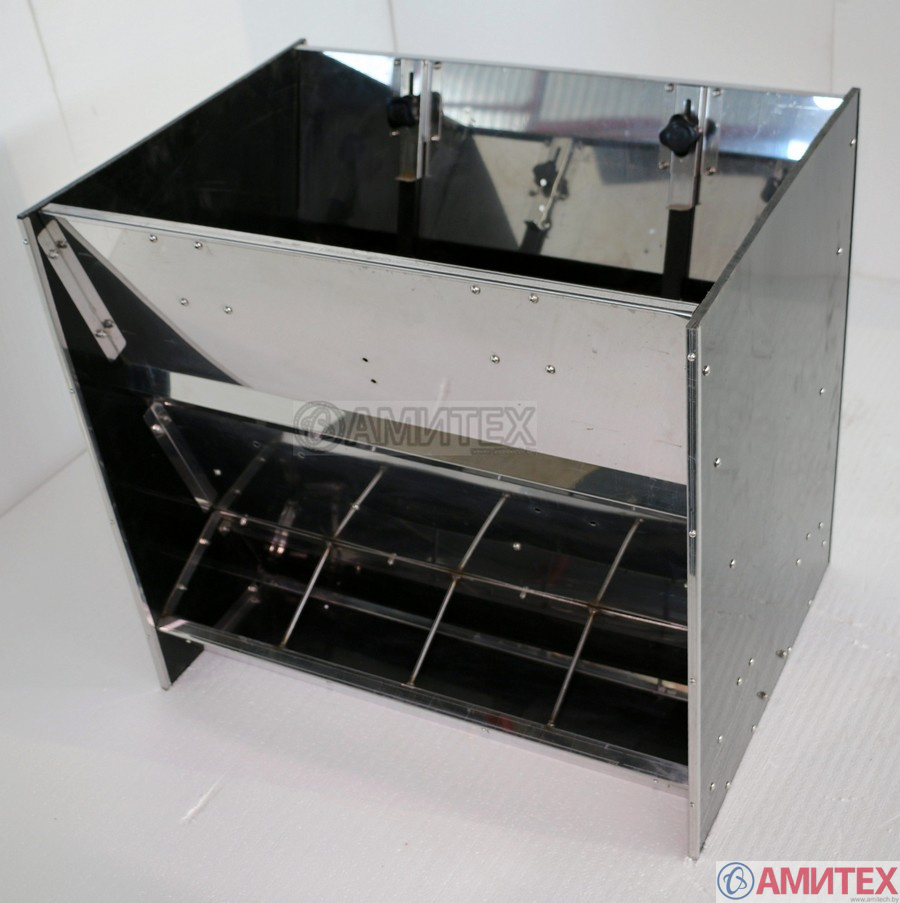 Кормовой аппарат ящичного типа(комбинированный) для свиней  6 кормомест, 362л, 900*800*1000