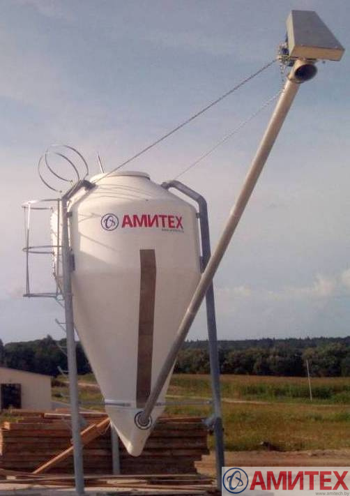 Бункер из стеклопластика 15 м3 (9т)