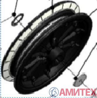 Приводное колесо для системы 60мм