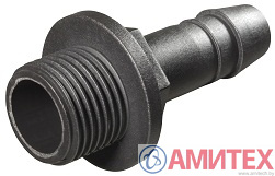 Штуцер пластиковый для труб 10096-6-P (1/2")