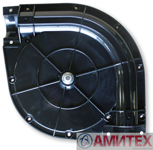 Поворотный угол 90° с литым чугунным колесом для системы 60мм