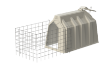 Домик для телят с ограждением (2150х1220)