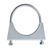 Зажим трубы 127 мм с ответным упором и 2- мя гайками