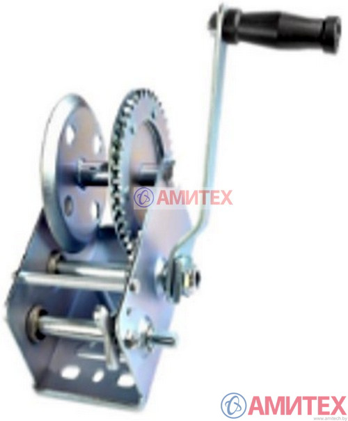 Лебедка ручная настенная для троса с механизмом самоторможения