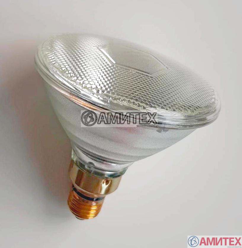 Лампа обогрева PAR38 100 Вт инфракрасная Witte, цоколь Е27, 240 В, срок службы 5000 часов