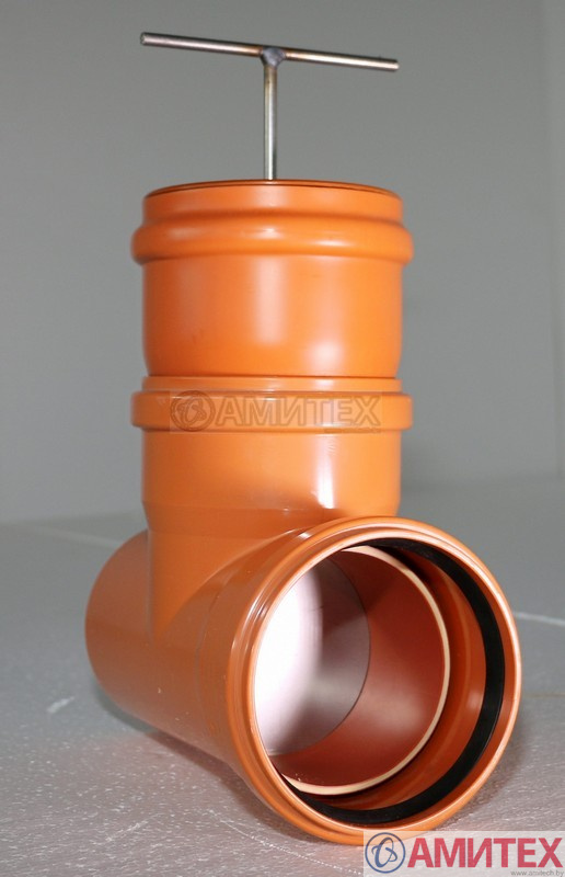 Шиберная  задвижка НПВХ Ø 110 мм