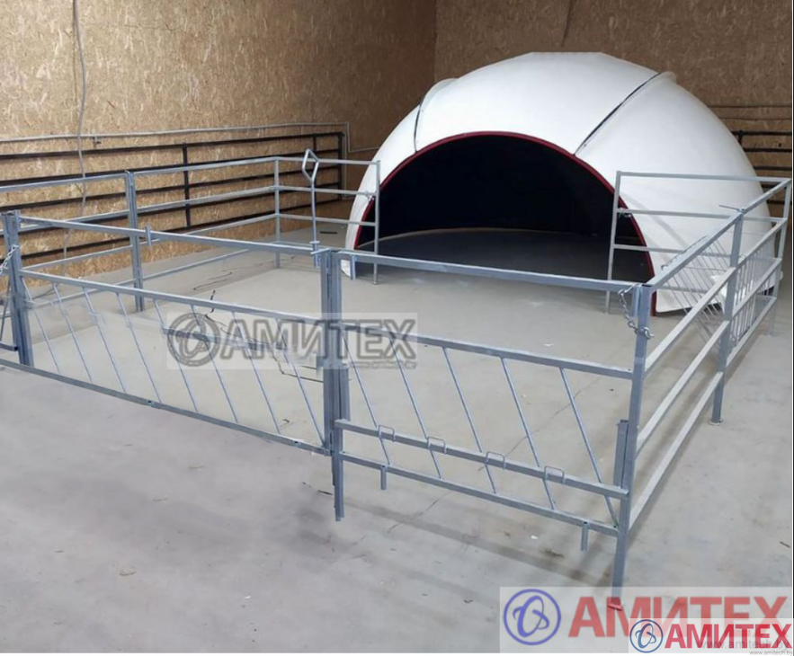 Групповой домик для телят