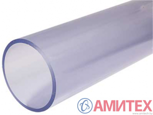 Прозрачная опускная труба для сухого кормления 70/67мм, длина 3 м