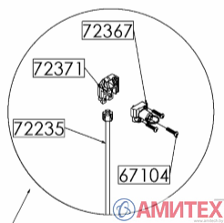 Часть кормового аппарата Tube-O-Mat VI+ арт.72367 Egebjerg A/S