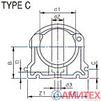 Крепеж-клипса для труб, 5.25.063