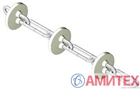 Цепь-шайба, расстояние 91,5 мм, диск 38 мм для системы 50 мм