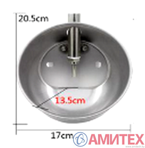 Поилка чашечная круглая для откорма 304x17x20.5