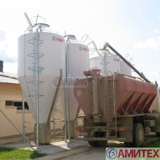 Бункер из стеклопластика 12,5м3 (7,5т)