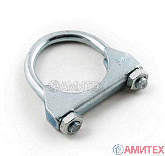 Зажим трубы 89 мм с ответным упором и 2-мя гайками