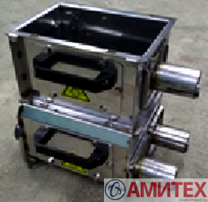 Тройной поддон с натяжителем спирали для трубы 56 мм