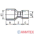 Редукция с 63 на трубу 50