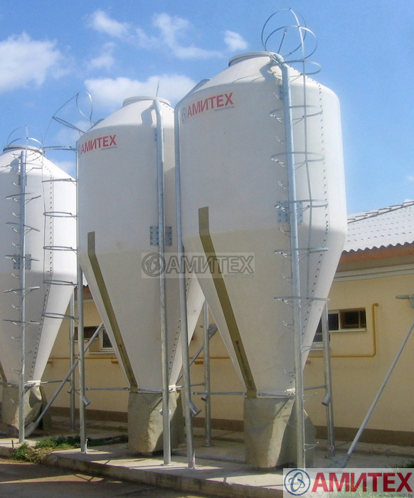 Бункер из стеклопластика 12,5м3 (7,5т)