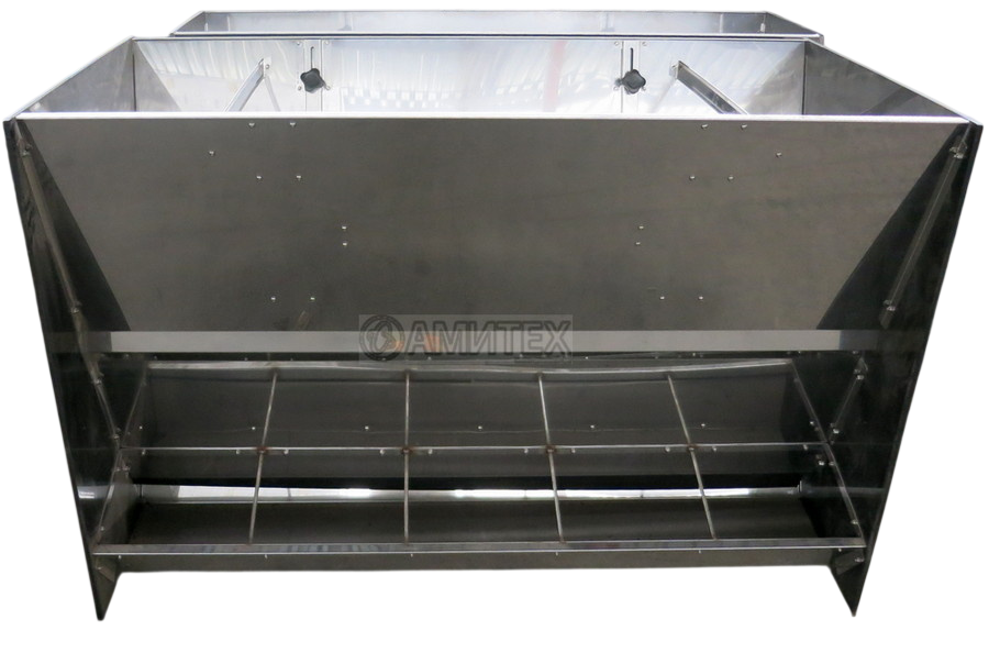 Кормовой аппарат ящичного типа для свиней 1200*300*750