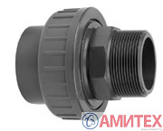 Разъемная муфта d 63  с нар.резьбой